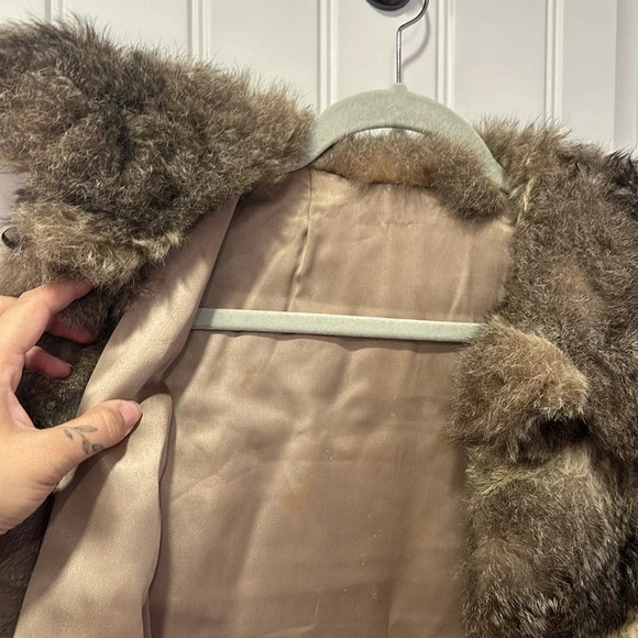 Vintage Rabbit Fur Coat - Picture 8 of 9